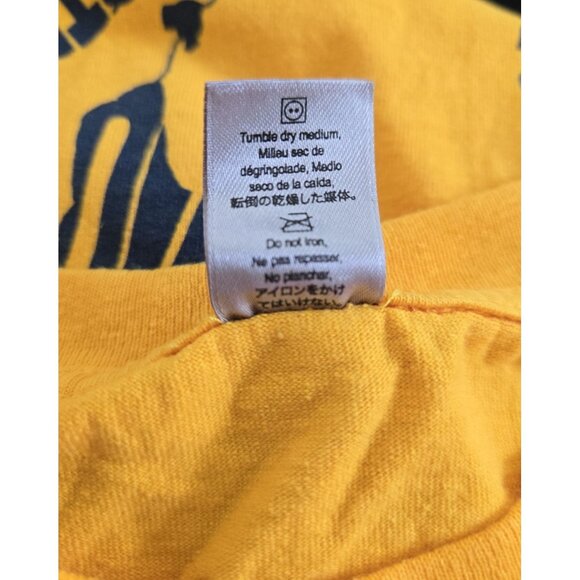 Michigan Great Lakes Map T-Shirt Men's Size Large Gold Heavy Duty Pocket Tee - Picture 8 of 8